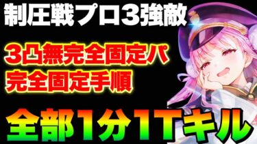 【ヘブバン+ボス攻略】【ヘブバン】全員無凸OK(たぶん) 制圧戦28000ボス3強を完全固定パで全部60秒１キル【ヘブンバーンズレッド】【heaven burns red】